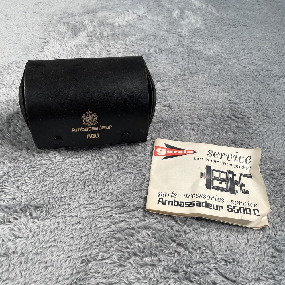 Abu Garcia Ambassadeur 5500C Fishing Reel Case & Manual Only Made in Sweden